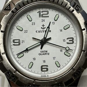 Calypso  Silver and White Men's Watch
